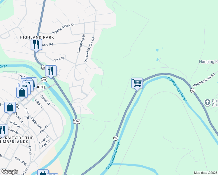 map of restaurants, bars, coffee shops, grocery stores, and more near 258 Crisp Court in Williamsburg