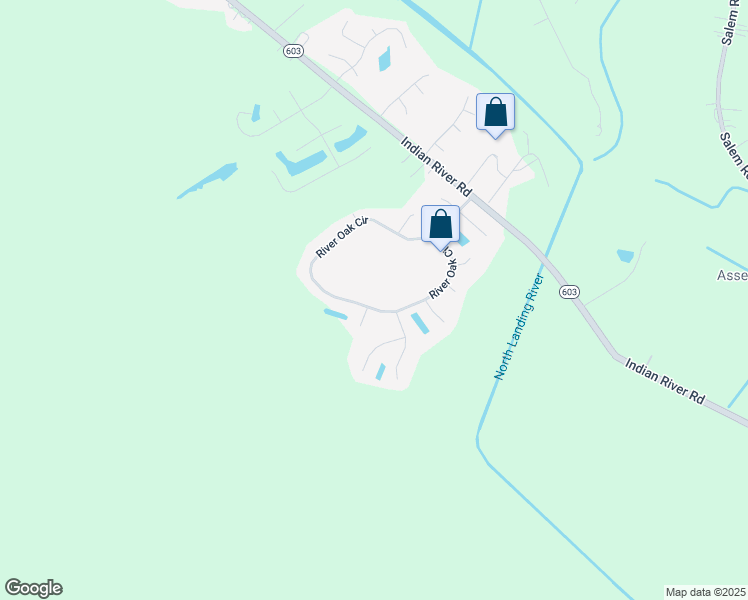 map of restaurants, bars, coffee shops, grocery stores, and more near 3765 River Oak Circle in Virginia Beach