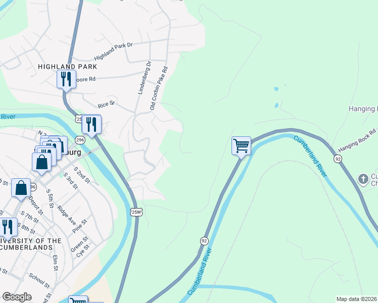 map of restaurants, bars, coffee shops, grocery stores, and more near 258 Crisp Court in Williamsburg