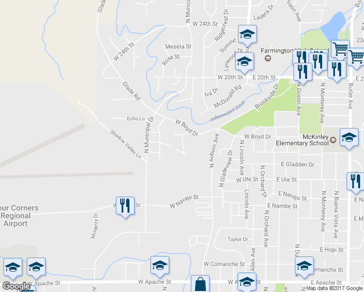 map of restaurants, bars, coffee shops, grocery stores, and more near 1321 Saint James Place in Farmington