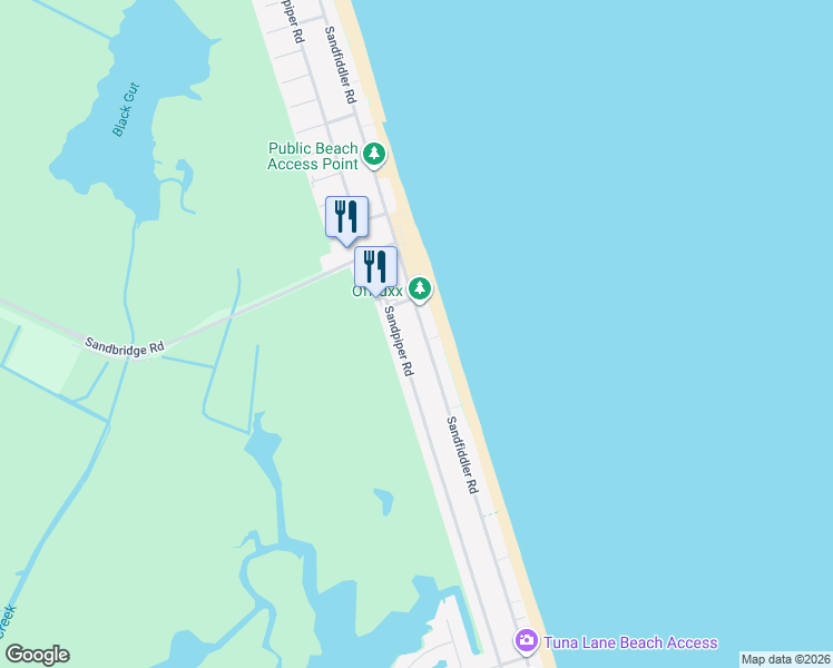 map of restaurants, bars, coffee shops, grocery stores, and more near 2560 Sandfiddler Road in Virginia Beach