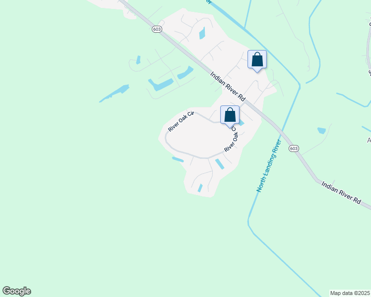 map of restaurants, bars, coffee shops, grocery stores, and more near 3777 River Oak Circle in Virginia Beach