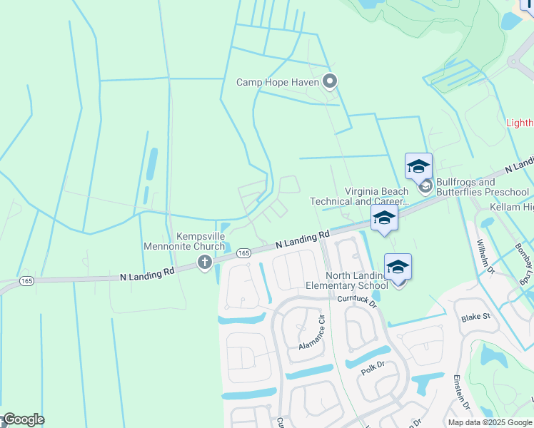 map of restaurants, bars, coffee shops, grocery stores, and more near 2409 Timber Mist in Virginia Beach