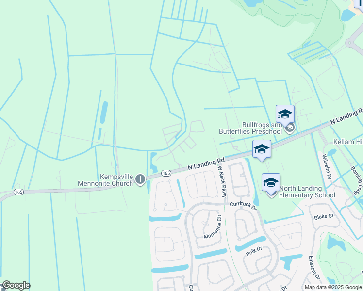 map of restaurants, bars, coffee shops, grocery stores, and more near 3149 Rockwater Way in Virginia Beach