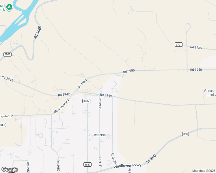 map of restaurants, bars, coffee shops, grocery stores, and more near 60 Road 3935 in Farmington