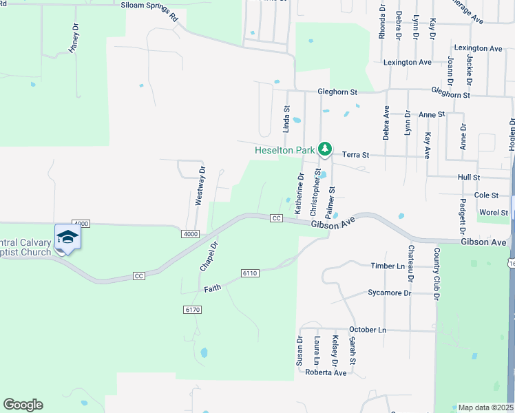 map of restaurants, bars, coffee shops, grocery stores, and more near 4938 State Highway CC in West Plains
