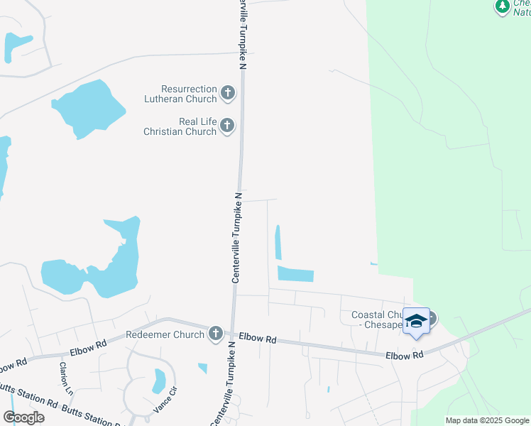 map of restaurants, bars, coffee shops, grocery stores, and more near 740 Appalachian Court in Chesapeake