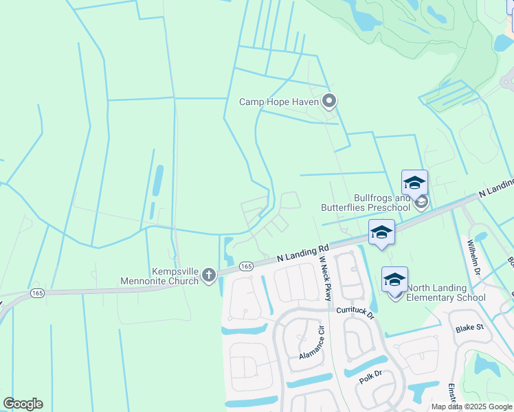 map of restaurants, bars, coffee shops, grocery stores, and more near 3108 Crosstimbers Way in Virginia Beach