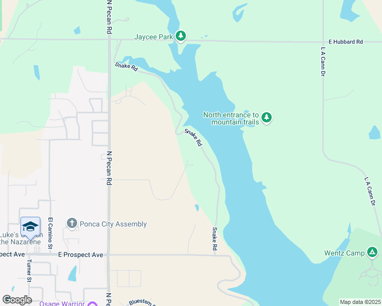 map of restaurants, bars, coffee shops, grocery stores, and more near 3700 High Pointe Drive in Ponca City
