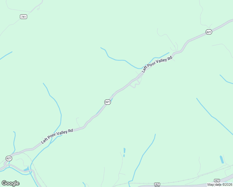 map of restaurants, bars, coffee shops, grocery stores, and more near 3427 Left Poor Valley Road in Pennington Gap
