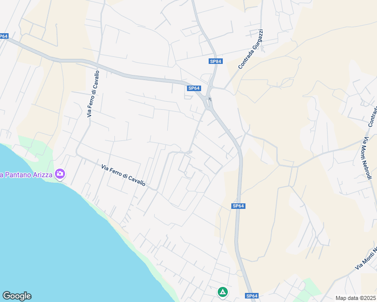 map of restaurants, bars, coffee shops, grocery stores, and more near 65/1 Via Ferro di Cavallo in Libero consorzio comunale di Ragusa