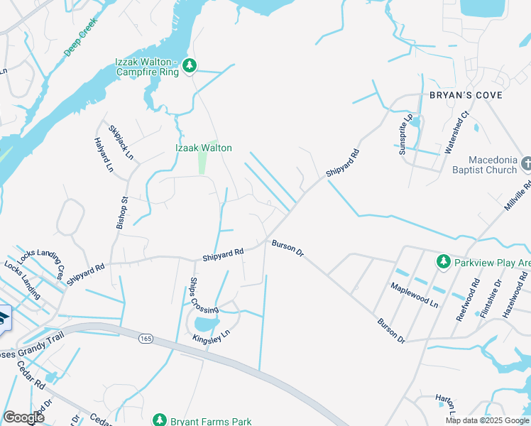 map of restaurants, bars, coffee shops, grocery stores, and more near 212 Creston Court in Chesapeake