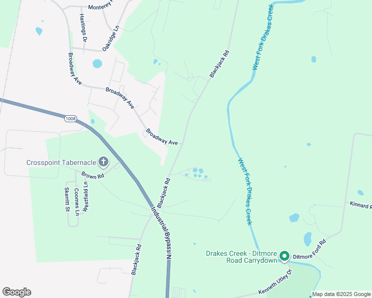 map of restaurants, bars, coffee shops, grocery stores, and more near 1594-1898 Blackjack Road in Franklin