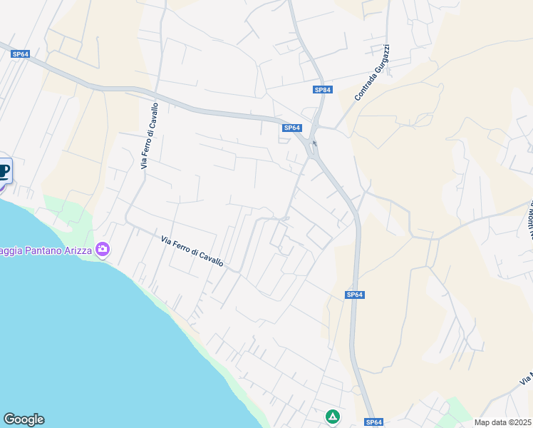 map of restaurants, bars, coffee shops, grocery stores, and more near 65/1 Via Ferro di Cavallo in Libero consorzio comunale di Ragusa
