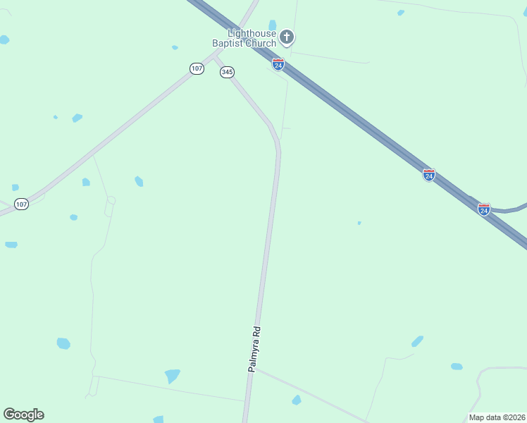 map of restaurants, bars, coffee shops, grocery stores, and more near 8956 Palmyra Road in Oak Grove