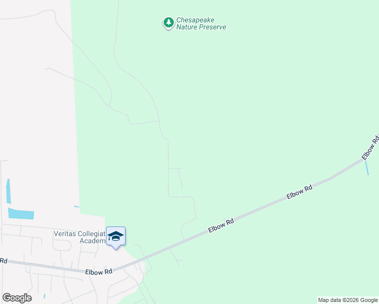 map of restaurants, bars, coffee shops, grocery stores, and more near 2014 Elbow Road in Chesapeake