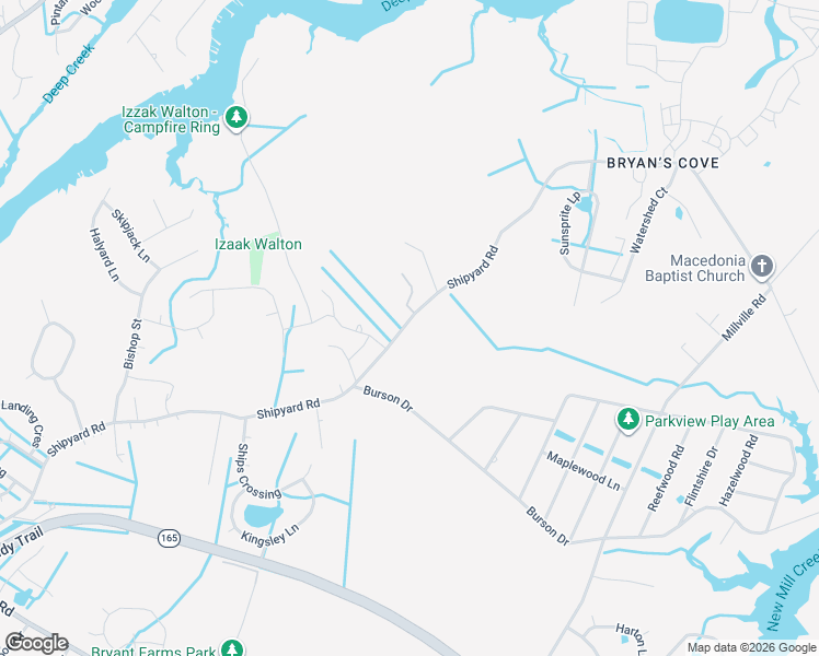map of restaurants, bars, coffee shops, grocery stores, and more near 2012 Shipyard Road in Chesapeake