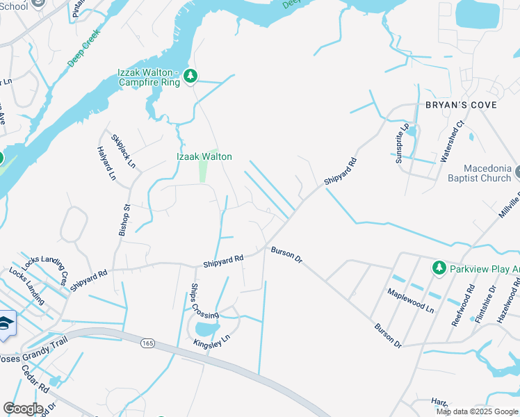 map of restaurants, bars, coffee shops, grocery stores, and more near 219 Dunway Lane in Chesapeake
