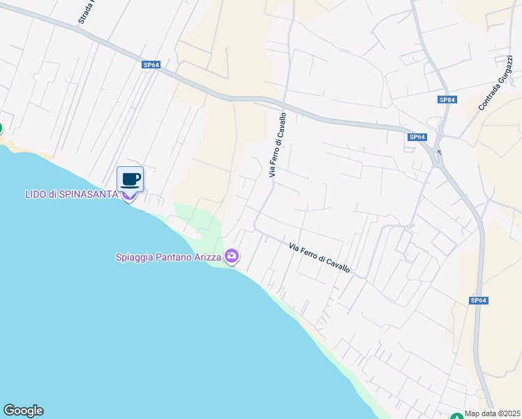 map of restaurants, bars, coffee shops, grocery stores, and more near 121 Via degli Assiri in Libero consorzio comunale di Ragusa