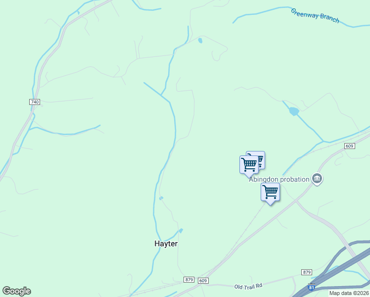 map of restaurants, bars, coffee shops, grocery stores, and more near 14401 Bailey Drive in Abingdon