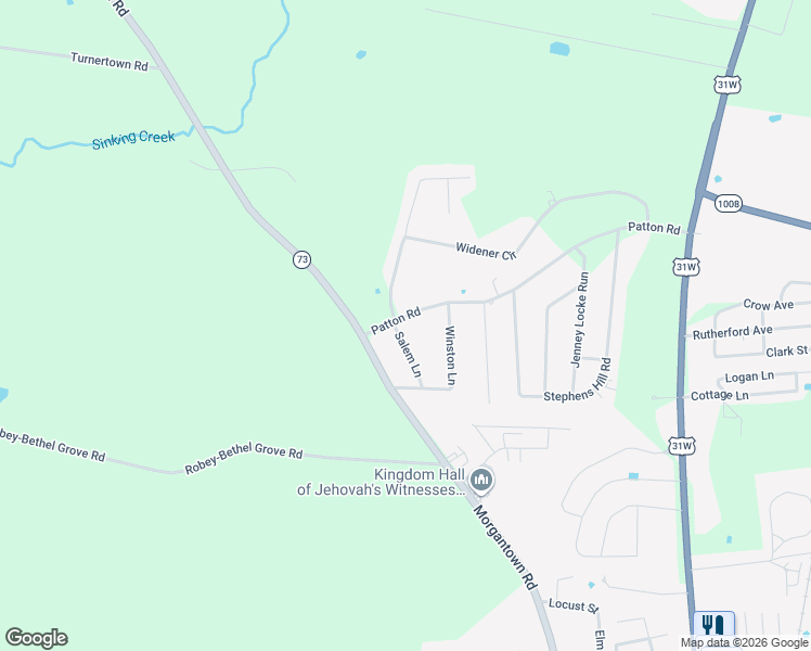 map of restaurants, bars, coffee shops, grocery stores, and more near 652-798 Widener Circle in Franklin