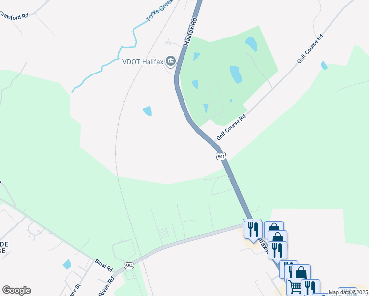 map of restaurants, bars, coffee shops, grocery stores, and more near 5137 Halifax Road in Halifax