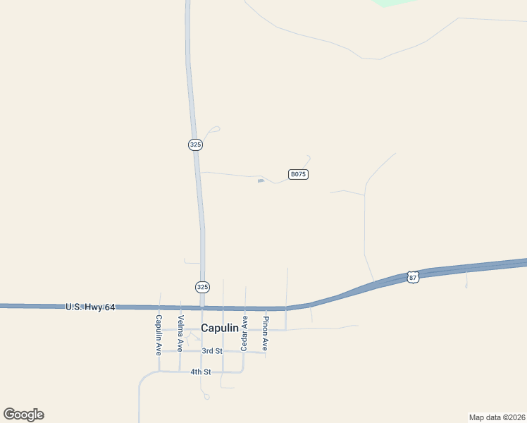 map of restaurants, bars, coffee shops, grocery stores, and more near in Capulin