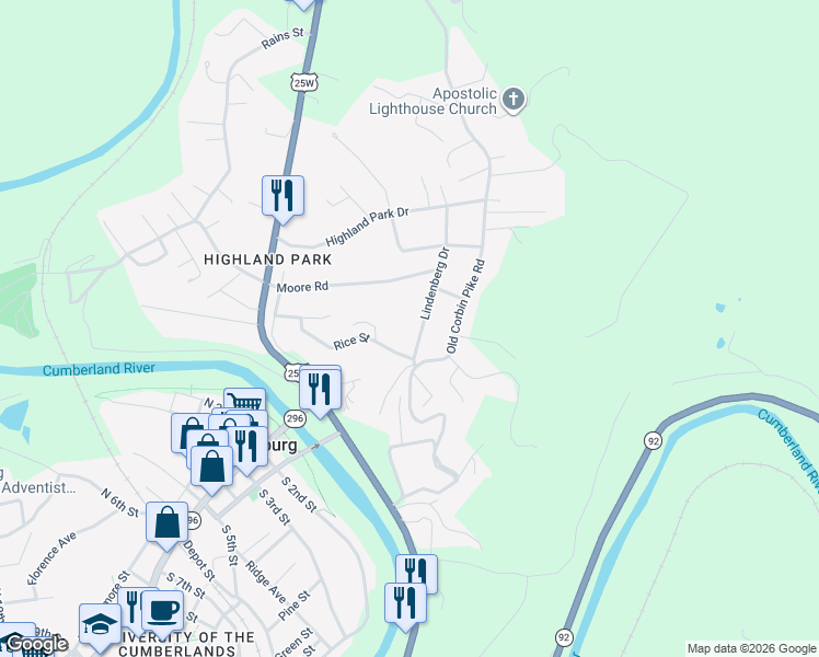map of restaurants, bars, coffee shops, grocery stores, and more near 75 Lindenberg Drive in Williamsburg