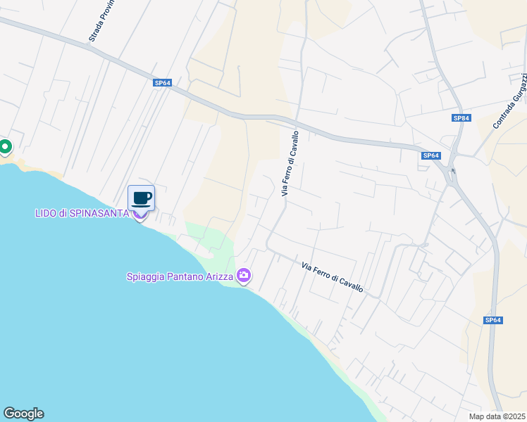 map of restaurants, bars, coffee shops, grocery stores, and more near 121 Via degli Assiri in Libero consorzio comunale di Ragusa