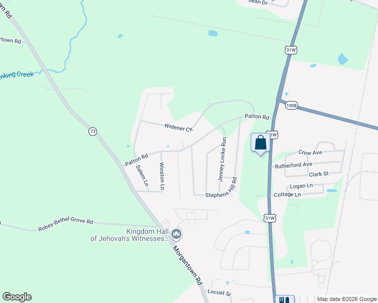map of restaurants, bars, coffee shops, grocery stores, and more near 321-411 Stephens Hill Road in Franklin