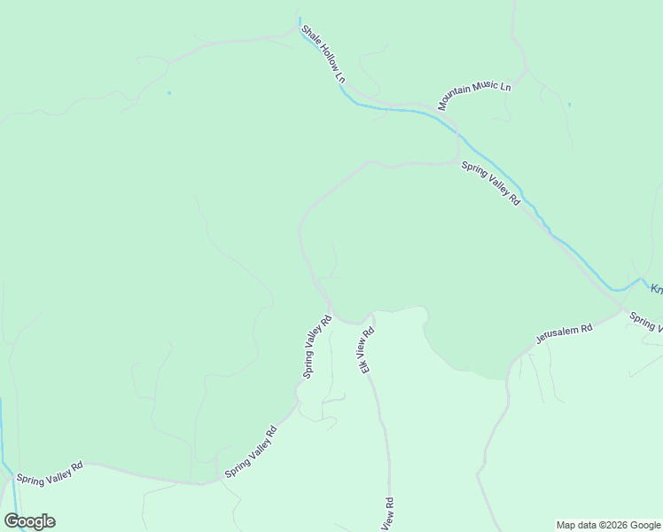 map of restaurants, bars, coffee shops, grocery stores, and more near 3102 Spring Valley Road in Elk Creek