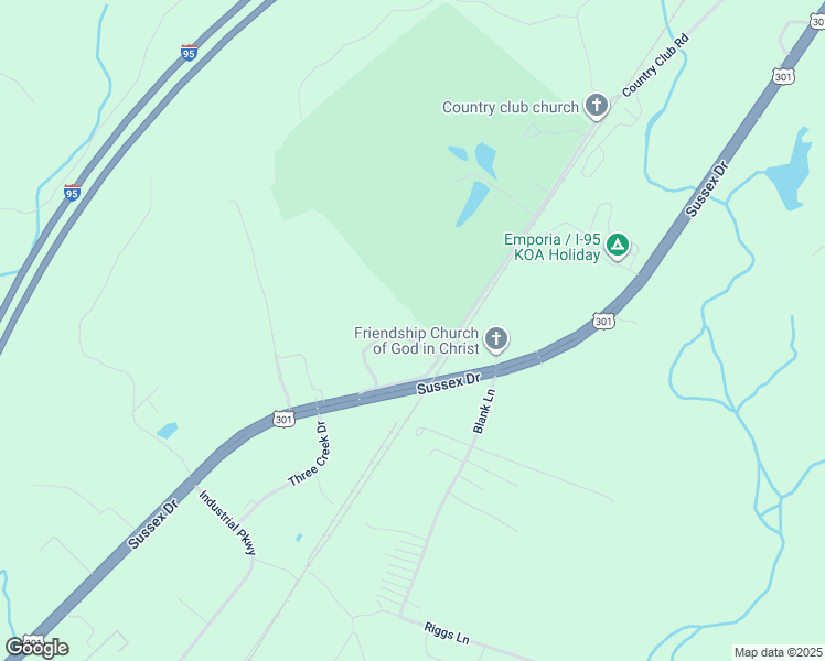 map of restaurants, bars, coffee shops, grocery stores, and more near 99 Julians Lane in Emporia