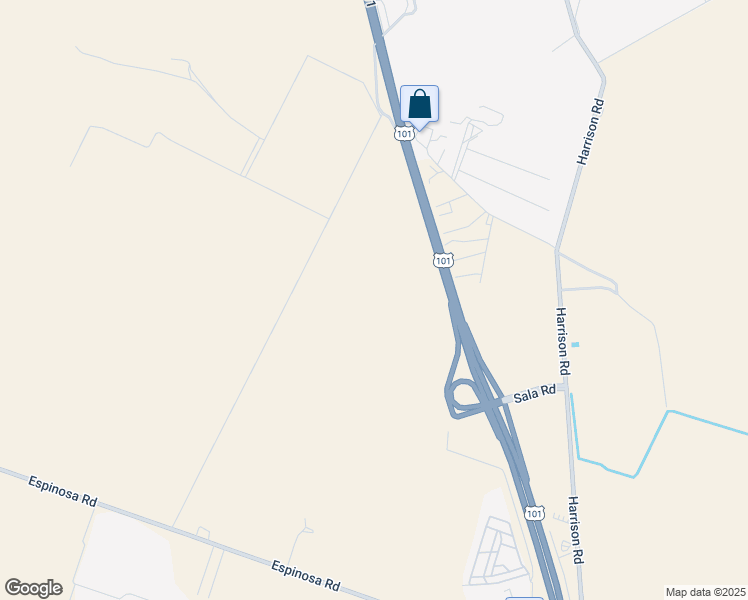 map of restaurants, bars, coffee shops, grocery stores, and more near Christensen Road in Monterey County