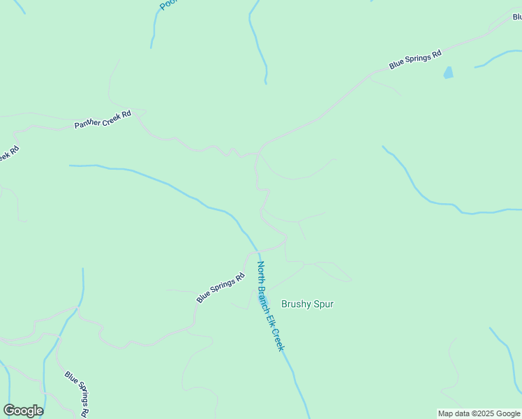 map of restaurants, bars, coffee shops, grocery stores, and more near 5730 Blue Springs Road in Elk Creek