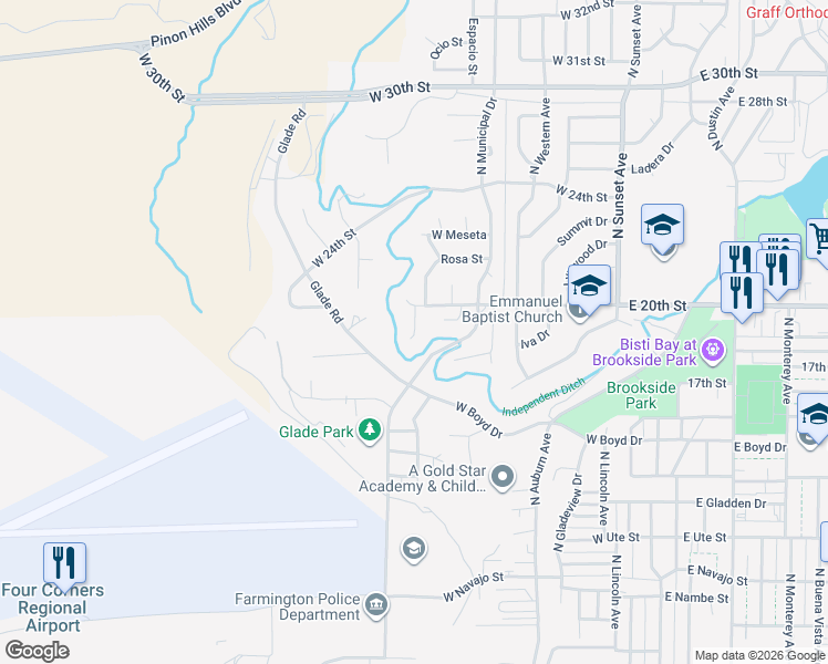 map of restaurants, bars, coffee shops, grocery stores, and more near 1999 Chilton Court in Farmington