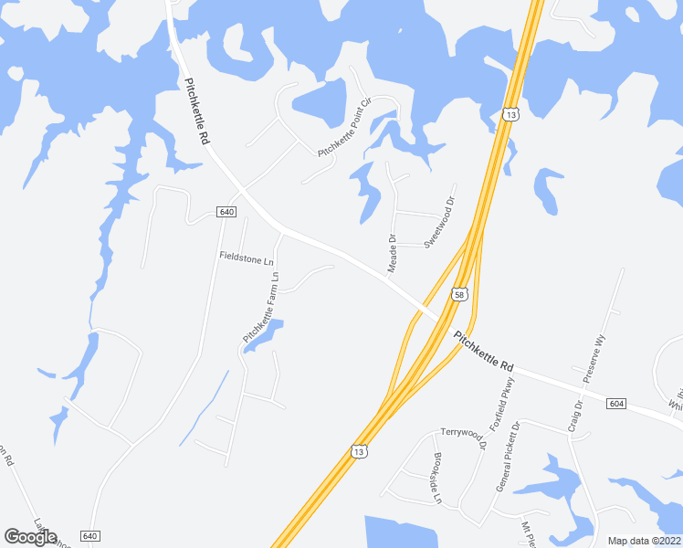 map of restaurants, bars, coffee shops, grocery stores, and more near 4016 Harvest Reach Lane in Suffolk