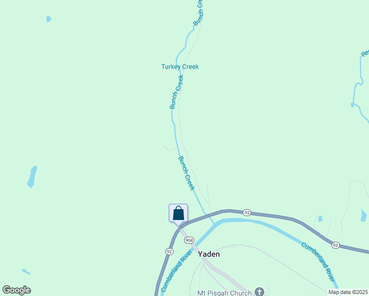 map of restaurants, bars, coffee shops, grocery stores, and more near Bunches Creek in Williamsburg