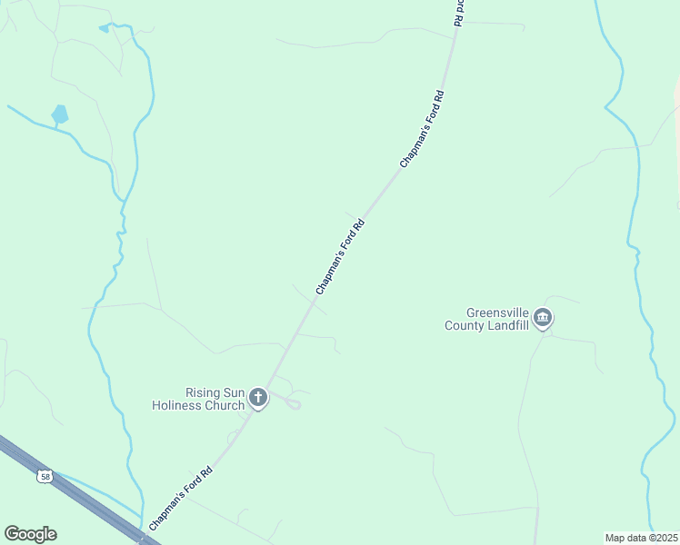map of restaurants, bars, coffee shops, grocery stores, and more near 1607 Chapman's Ford Road in Emporia