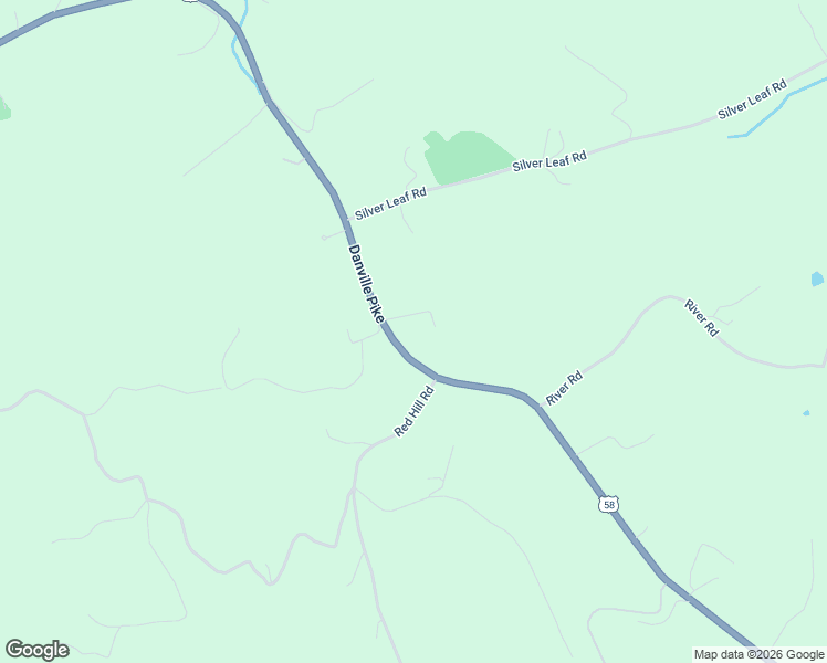 map of restaurants, bars, coffee shops, grocery stores, and more near Danville Pike in Hillsville