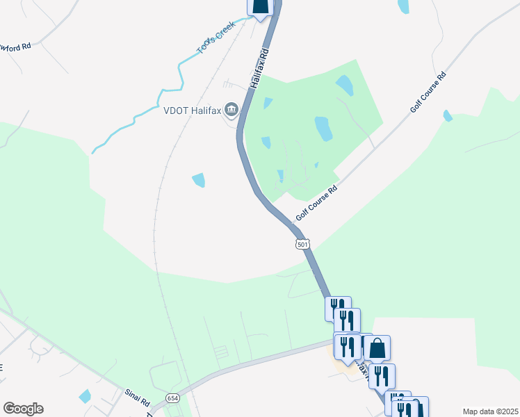 map of restaurants, bars, coffee shops, grocery stores, and more near 5137 Halifax Road in Halifax