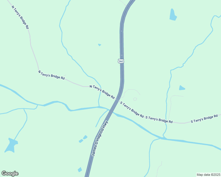 map of restaurants, bars, coffee shops, grocery stores, and more near 1018 North Terry's Bridge Road in Halifax