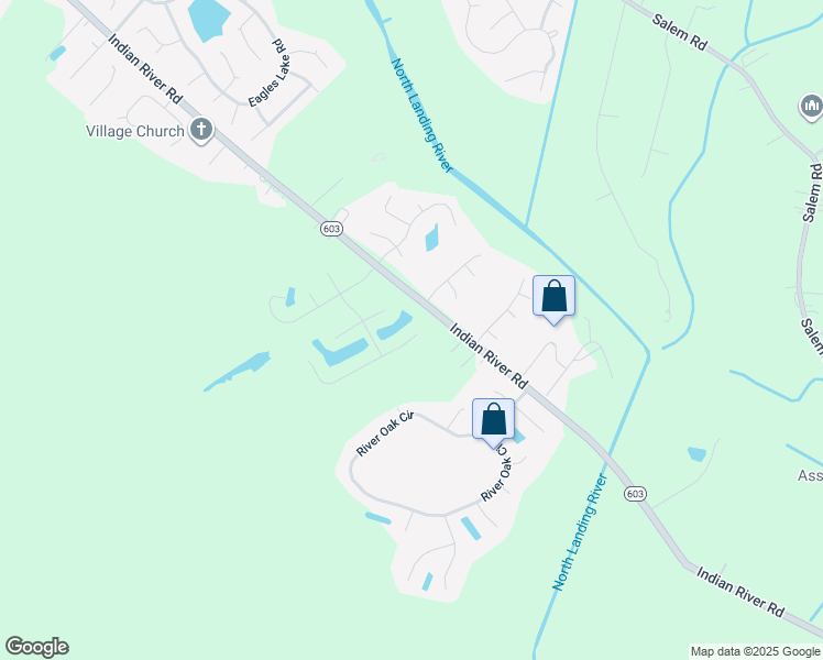 map of restaurants, bars, coffee shops, grocery stores, and more near 2504 Belmont Stakes Drive in Virginia Beach