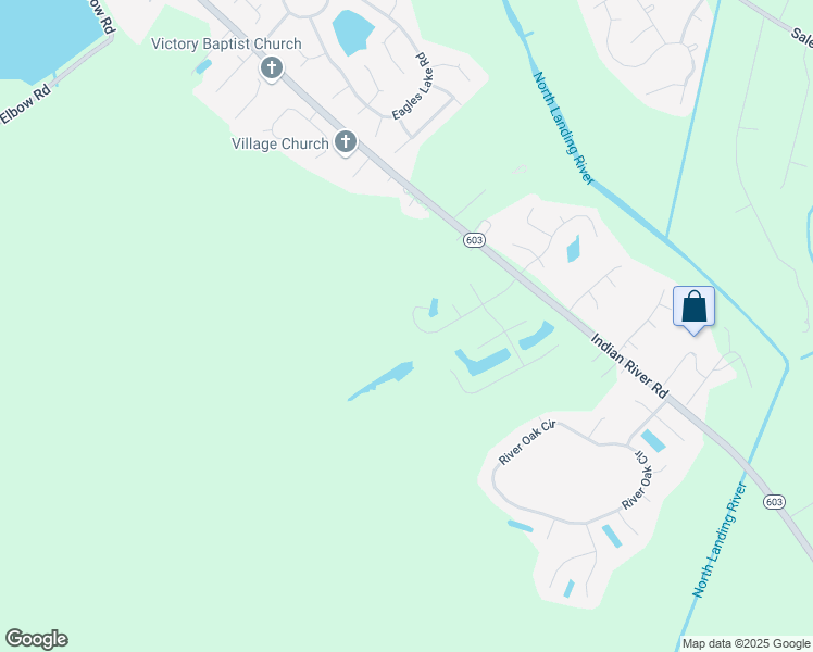 map of restaurants, bars, coffee shops, grocery stores, and more near 2577 Kentucky Derby Drive in Virginia Beach