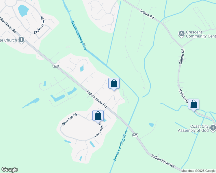 map of restaurants, bars, coffee shops, grocery stores, and more near 3805 Canter Court in Virginia Beach