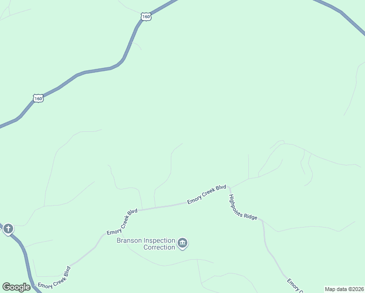 map of restaurants, bars, coffee shops, grocery stores, and more near 133-441 N Ridge Pl in Branson