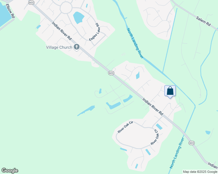 map of restaurants, bars, coffee shops, grocery stores, and more near 3841 Affirmed Way in Virginia Beach