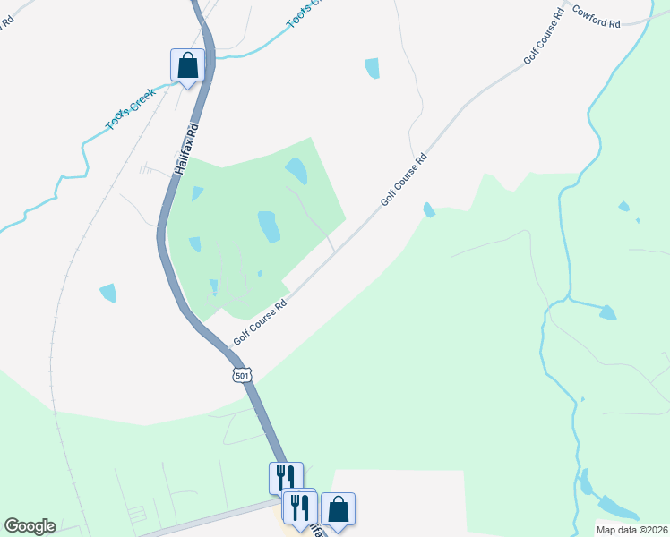 map of restaurants, bars, coffee shops, grocery stores, and more near 1002-1172 Golf Course Rd in Halifax