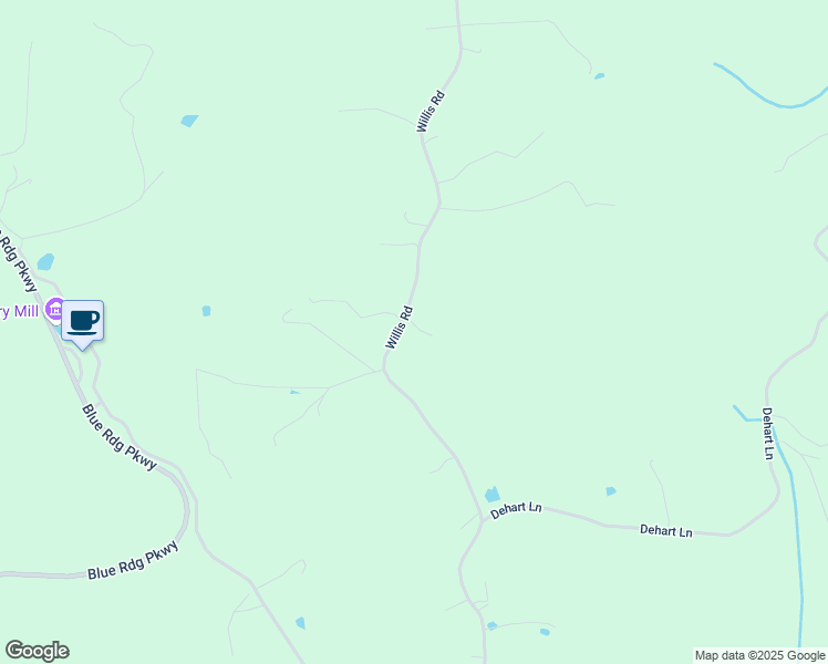map of restaurants, bars, coffee shops, grocery stores, and more near 649 Willis Road in Meadows of Dan