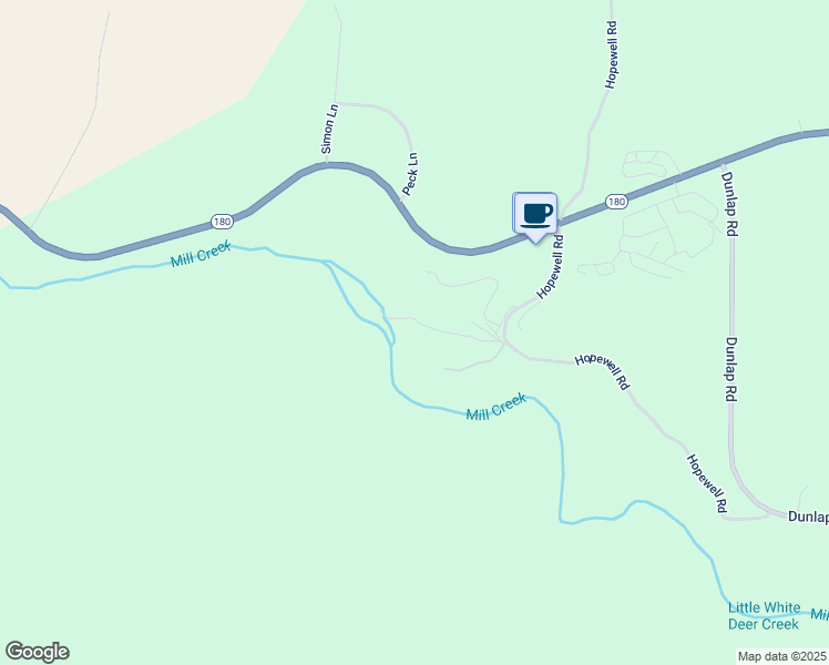 map of restaurants, bars, coffee shops, grocery stores, and more near 35289 Hopewell Road in Squaw Valley