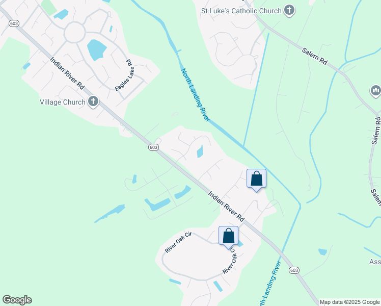 map of restaurants, bars, coffee shops, grocery stores, and more near 2452 Dewberry Lane in Virginia Beach